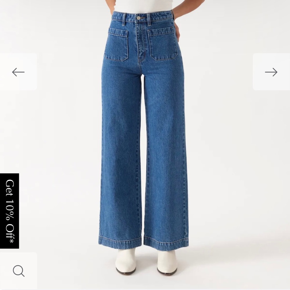 ROLLA’S High Waist Sailor Jean - Ashley Blue